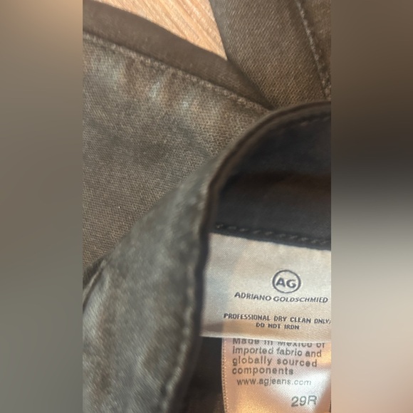 AG Adriano Goldschmied The Caden Slim Chino Pants Black Mid Rise Women’s Size 29 - Picture 5 of 14